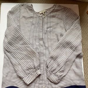 JOIE Navy Stripe Blouse